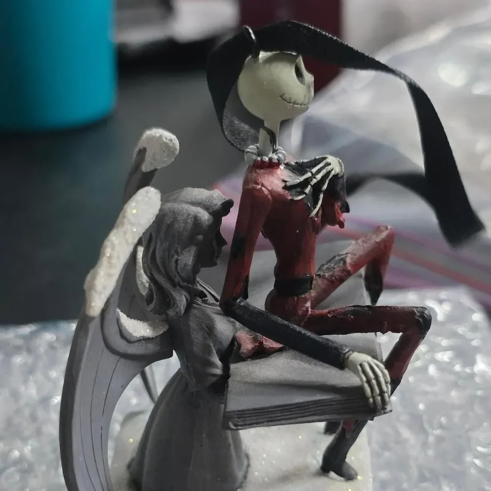 Disney Nightmare Before Christmas Jack Skellington Angel Statue Ornament